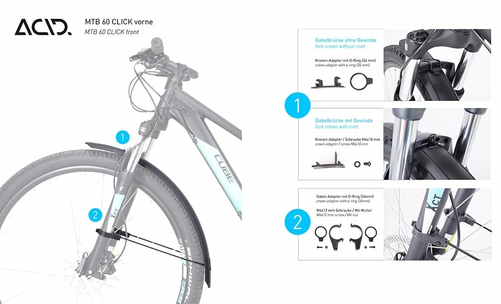 Cube ACID Schutzblechset MTB 60 Click â Bild 6