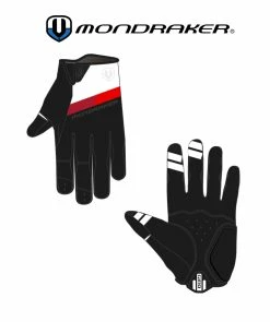 MONDRAKER GLOVES DND BY GIRO RED-WHITE