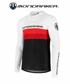 Mondraker Enduro Shirt Langarm Black Flame Red